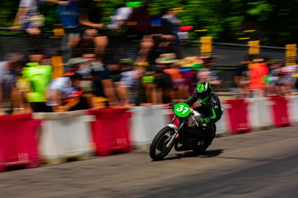 course de moto électrique