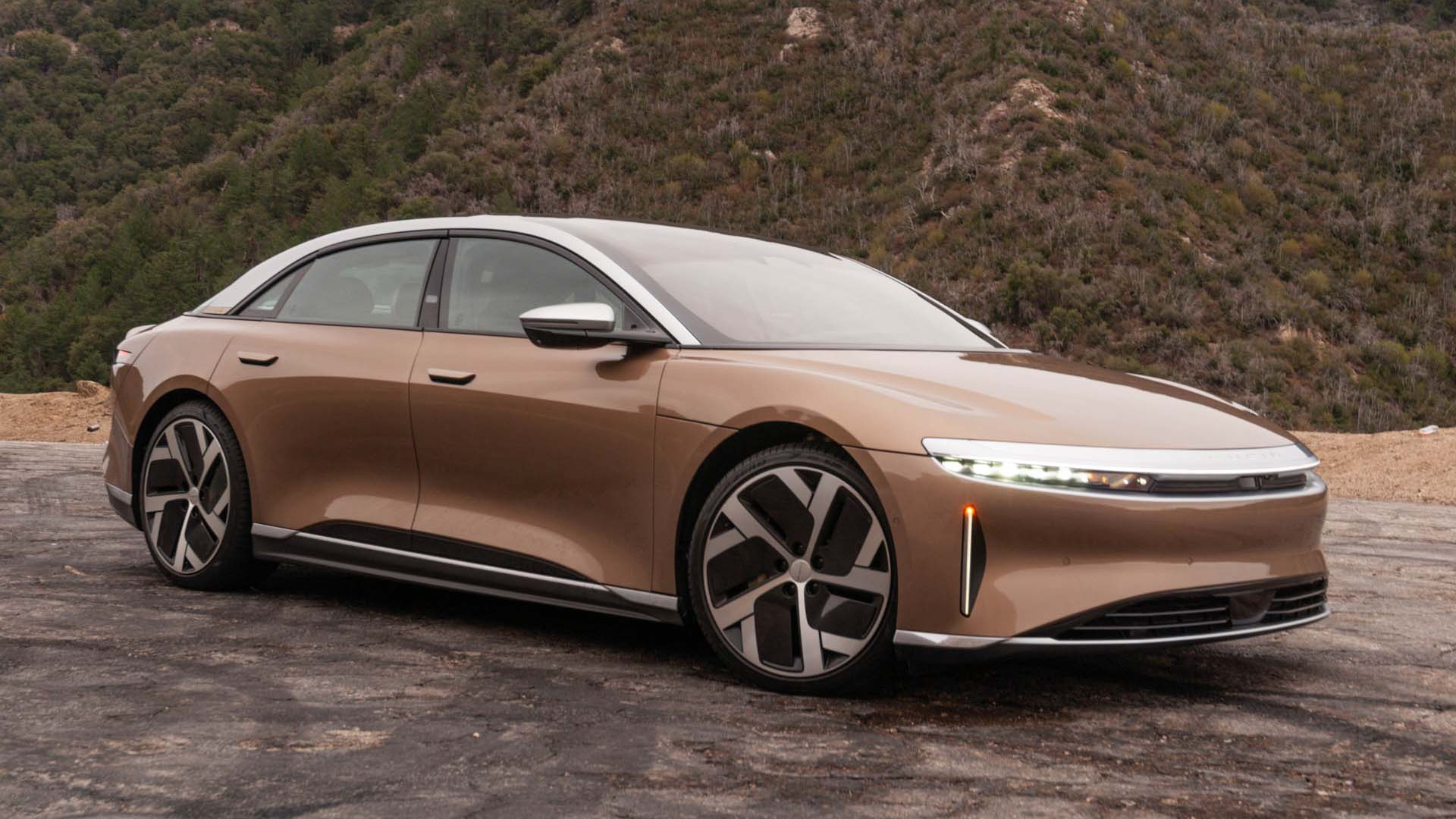 a brown car standing on a natural background